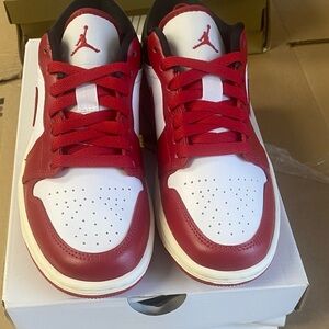Jordan Women's Sneakers Red and White